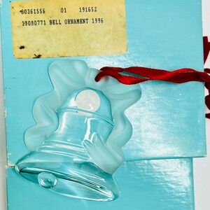 Tiffany Crystal Bell Ornament